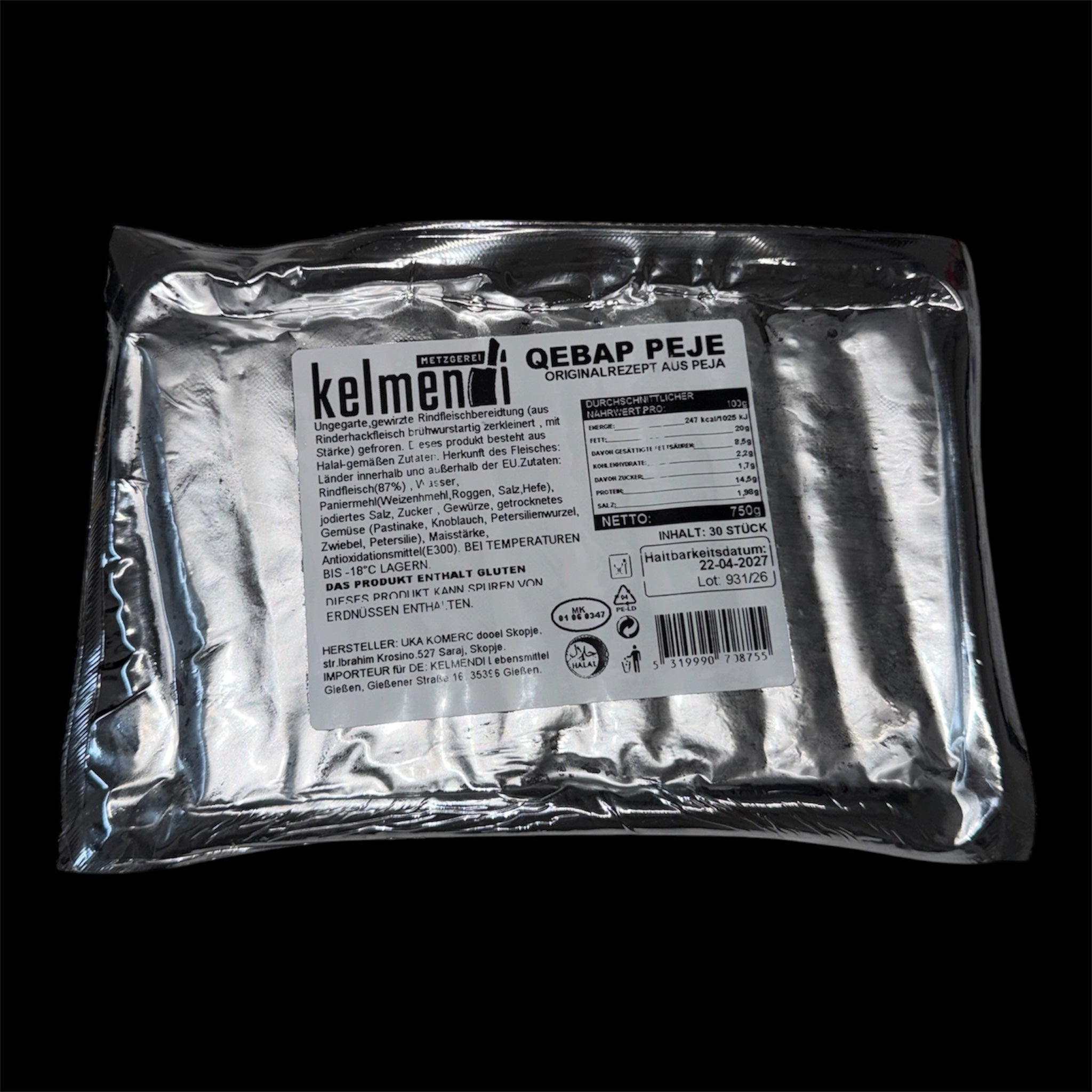 QEBAPA PEJA KELMENDI 750gr