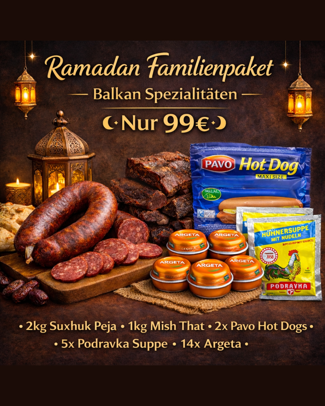 Ramadan Familienpaket 99€ | Balkan Spezialitäten